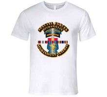 Load image into Gallery viewer, Army - Special Forces w Afghan SVC Ribbons T Shirt
