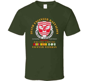 864th Engineer Bn - June 9 1965 - 6 Sept 1965 - Vietnam Vet W Vn Svc Long Sleeve T Shirt