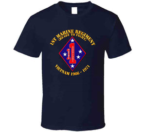 USMC - 1st Marine Regiment - Vietnam 1966 - 1971 T Shirt