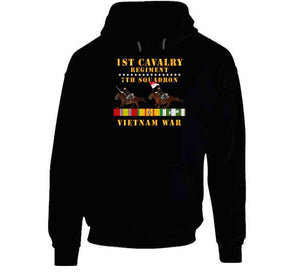 Army - 7th Squadron, 1st Cavalry Regiment - Vietnam War Wt 2 Cav Riders And Vn Svc X300 T Shirt