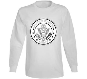 Emblem - United States Army - Blk Stars - Bw X 300 T Shirt