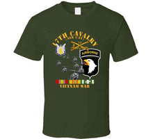 Load image into Gallery viewer, Army - Bravo Troop 2nd Squadron 17th Cav - 101st  Airborne Div W Vn Svc T Shirt
