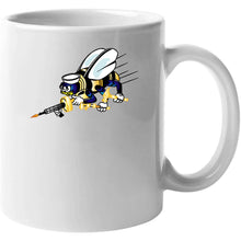 Load image into Gallery viewer, Navy - Seabee - Bee Only  - No Shadow X 300 T Shirt
