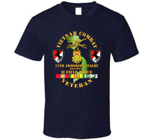 Load image into Gallery viewer, Army - Vietnam Combat Cavalry Veteran W 11th Acr T Shirt
