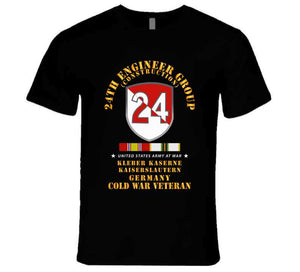 Army -  24th Engineer Group (construction) - Kaiserslautern, Germany 1954 - 1972- W Cold War Svc X 300 T Shirt