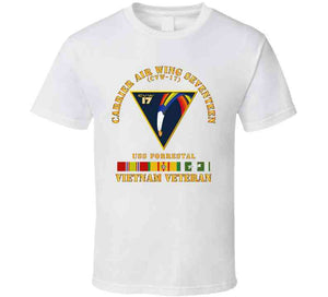 Navy - Carrier Air Wing Seventeen - Vietnam Veteran W Vn Svc T Shirt