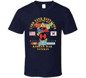 Army - 73rd Tank Battalion, 7th Infantry Div - Vs Nk - China, Korean War W Korea Map Green X 300 Classic T Shirt, Crewneck Sweatshirt, Hoodie, Long Sleeve, Mug