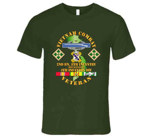 Army - Vietnam Combat Infantry Veteran W 2nd Bn 8th Inf (mech) - 4th Id Ssi - T-shirt