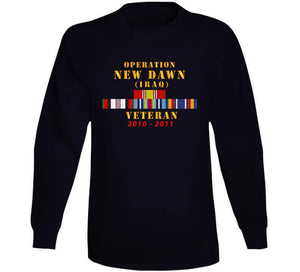 Operation New Dawn Service Ribbon Bar W Gwt - Iraq (2010 - 2011) X 300 T Shirt