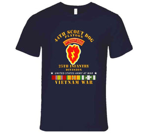 Army - 44th Scout Dog Platoon 25th Infantry Div - Vn Svc T Shirt