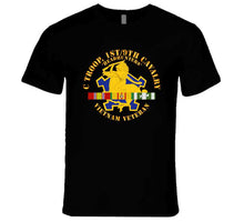 Load image into Gallery viewer, C Troop, 1st-9th Cavalry - Headhunters - Vietnam Vet W 1966-1967 Vn Sv Svc Long Sleeve T Shirt
