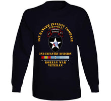 Load image into Gallery viewer, Army - 1st Ranger Inf Company - 2nd Id W Korea Svc X 300 T Shirt
