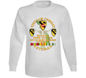 Army - Vietnam Combat Veteran - Medevac - Door Gunner W 1st Cav Div W Vn Svc Long Sleeve T Shirt