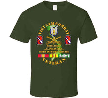 Load image into Gallery viewer, Army - Vietnam Combat Cavalry Vet W Hotel Troop - 17th Air Cav - 198th Inf Bde Lt  Ssi W Svc T Shirt
