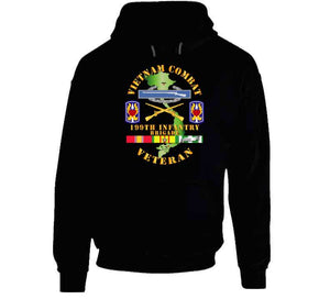 Army - Vietnam Combat, 199th Infantry Brigade, Veteran with Shoulder Sleeve Insignia - T Shirt, Premium and Hoodie