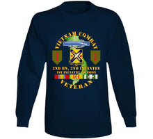 Load image into Gallery viewer, Army - Vietnam Combat Infantry Veteran W 2nd Bn 2nd Inf 1st Inf Div Ssi T Shirt
