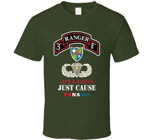 Load image into Gallery viewer, Army - 3rd Rgr Bn  With Dui - Basic Airborne W Combat Jump Star W Opn Just Cause Txt X 300 Classic T Shirt, Crewneck Sweatshirt, Hoodie, Long Sleeve, Mug
