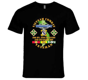 Army - Vietnam Combat Infantry Veteran w 3rd Bn 8th Inf - 4th ID SSI - T-Shirt