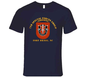 Army - 7th Special Forces Group W Flash - Fbnc T Shirt