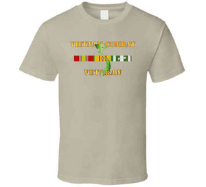 Army - Vietnam Combat Veteran W Vn Svc T Shirt