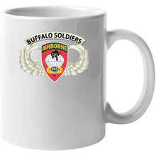 Load image into Gallery viewer, Army - Airborne Badge - 555th Parachute Infantry Bn - Ssi W  Buffalo Soldiers Tab X 300 T Shirt

