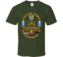 Load image into Gallery viewer, Army - Gulf War Combat Cavalry Vet W  Delta Troop - 4th Cav - 197th Inf Bde - 24th T Shirt
