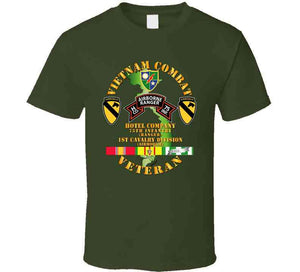 Vietnam Combat Veteran With H (Hotel) Company (CO), 75th Infantry Ranger - 1st Cavalry Division T Shirt, Hoodie and Premium