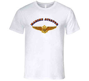 Emblem - Navy - Marine Aviator T Shirt