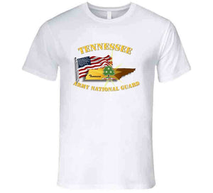 Tennessee - Army National Guard with Flag - T Shirt, Premium and Hoodie