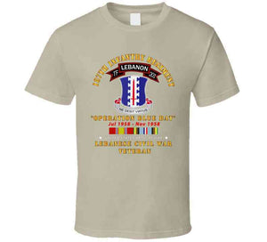 Army - 187th Infantry Regiment - Tf 201 - Lebanon Civil  War W Afem Svc T Shirt, Hoodie and Premium