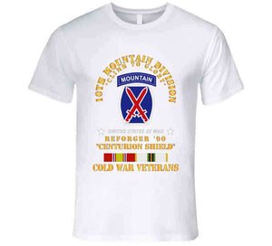 Army - 10th Mountain Division - Climb To Glory - Reforger 90, Centurion Shield  - Cold X 300 T Shirt