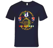 Load image into Gallery viewer, Army - Vietnam Combat Veteran W 1st Bn - 50th Inf - I Field Force 1969-70 W Vn Svc T Shirt
