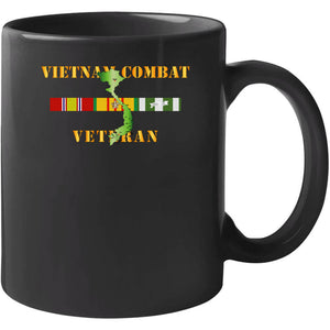 Army - Vietnam Combat Veteran W Vn Svc T Shirt