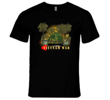 Load image into Gallery viewer, Vietnam Era Helmet Cover - Me Love You Long Time Gi W Jungle - Fire W Txt X 300 (1) T Shirt
