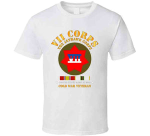 Army -  Vii Corps - The Jayhawk Corps - Ssi W Cold War Svc X 300 T Shirt