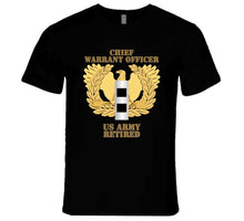 Load image into Gallery viewer, Army - Emblem - Warrant Officer - Cw2 - Retired T Shirt
