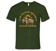 Load image into Gallery viewer, Army - 25th Infantry Regiment - Buffalo Soldiers W 25th Inf Branch Insignia T Shirt
