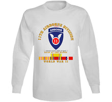 Load image into Gallery viewer, Army - 11th Airborne Division - Raid At Los BaÃ±os - Wwii W Pac Svc Long Sleeve T Shirt
