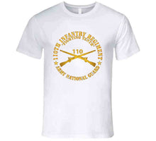 Load image into Gallery viewer, Army - 110th Infantry Regiment - Fighting Tenth - Br - Arng  X 300 T Shirt
