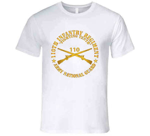 Army - 110th Infantry Regiment - Fighting Tenth - Br - Arng  X 300 T Shirt