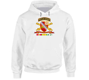 Army - 17th Field Artillery W Br - Ribbon Vn Svc Vet Tab Long Sleeve T Shirt