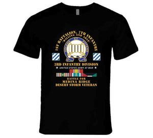 Army - 1st Battalion, 7th Infantry - 3rd Infantry Div - Battle Medina Ridge - Desert Storm Veteran X 300 T Shirt