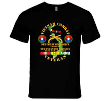 Load image into Gallery viewer, Army - Vietnam Combat Veteran W 9th Military Police Co W 9th Id T Shirt
