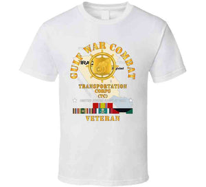 Army - Gulf War Combat Vet  - Transportation Corps X 300 T Shirt