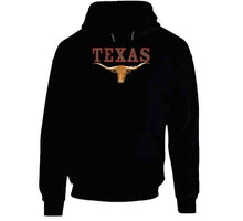 Load image into Gallery viewer, Texas - Rattler Skin -texas Longhorn - Outline Red X 300 T Shirt
