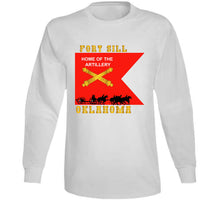 Load image into Gallery viewer, Army - Fort Sill, Home Of Artillery Guidon W Cassion - Black X 300 T Shirt
