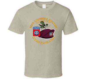 Army - 82nd Airborne Div - Beret - Mass Tac - Maroon  - 82nd Avn Regt T Shirt