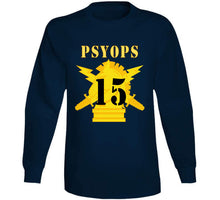 Load image into Gallery viewer, Army - Psyops W Branch Insignia - 15th Battalion Numeral - Line X 300 V1 Long Sleeve
