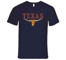 Load image into Gallery viewer, Texas - Rattler Skin -texas Longhorn - Outline Red X 300 T Shirt
