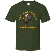 Load image into Gallery viewer, Army - 10th Cavalry Regiment W Cavalrymen - Buffalo Soldiers T Shirt
